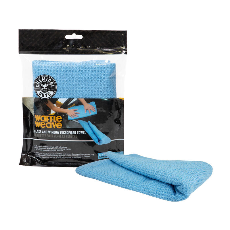 Chemical Guys WAFFLE WEAVE GLASS TOWEL 24" X 16"
