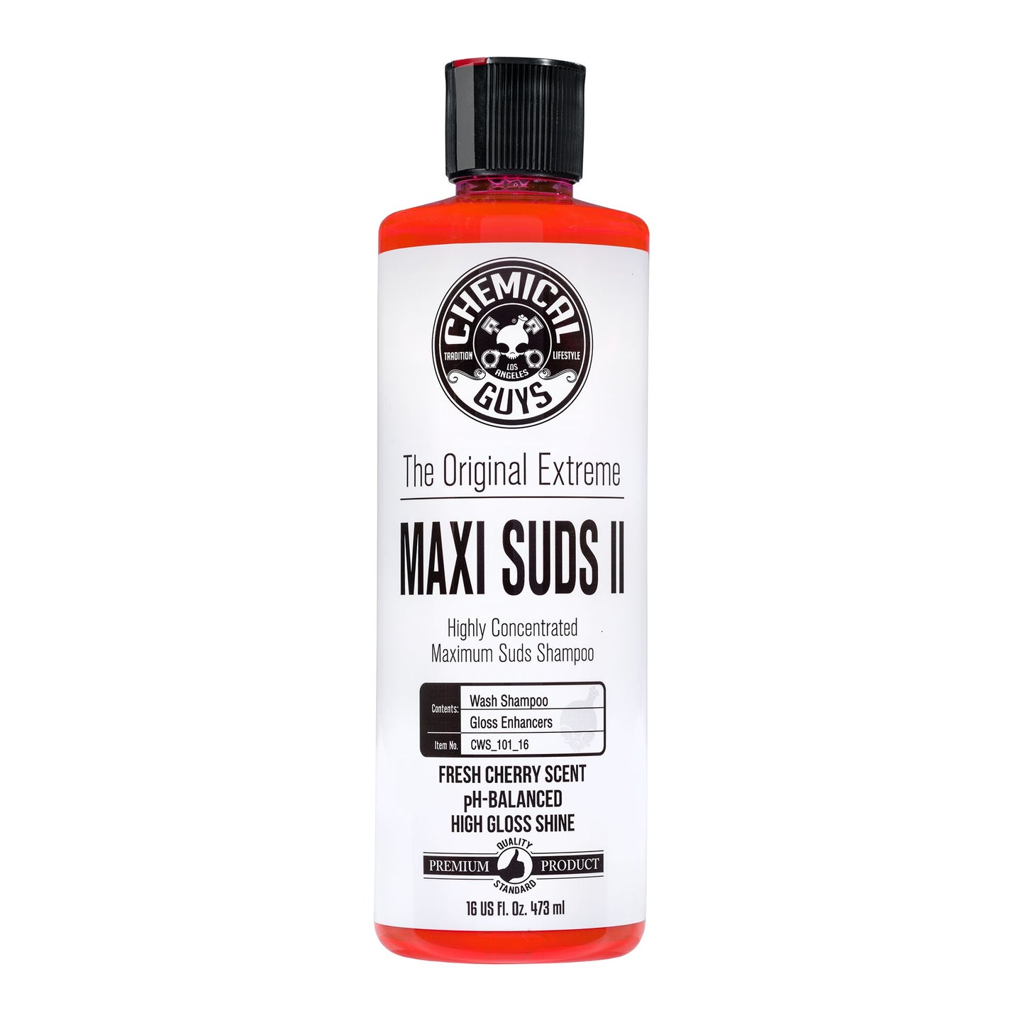 Chemical Guys MAXI-SUDS II SUPER SUDS SHAMPOO 16oz