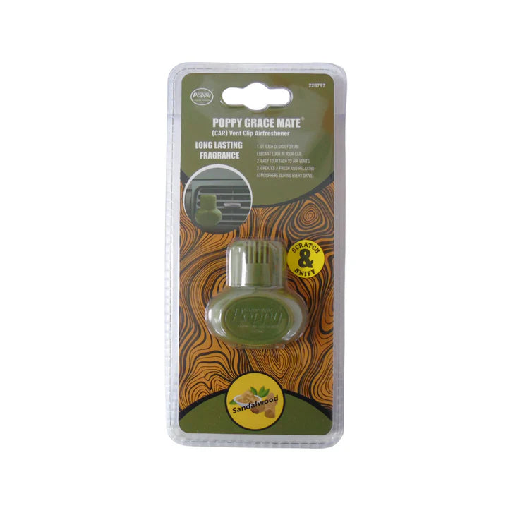 Gracemate Poppy Vent Air Freshener - Sandalwood
