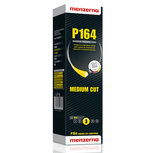 Menzerna P164 Blue Medium Cut Solid Compound - HALF BAR