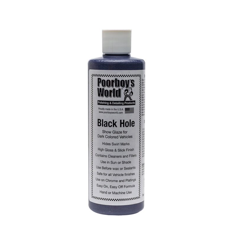 Poorboy's World Black Hole - Show Glaze for Dark Cars 16oz 473ml
