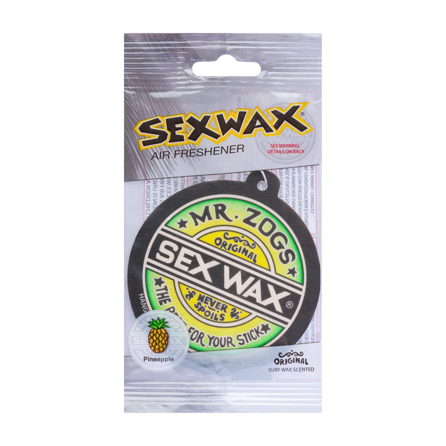 Mr Zog's SEXWAX AIR FRESHENER - Pineapple