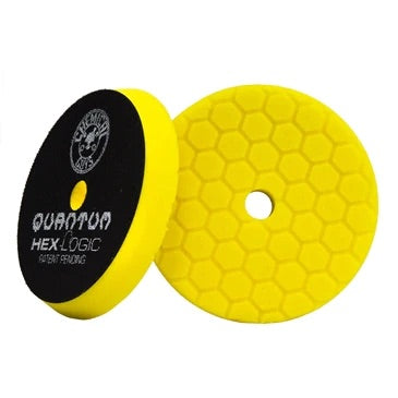 Chemical Guys YELLOW HEX-LOGIC QUANTUM HEAVY CUTTING PAD 5"