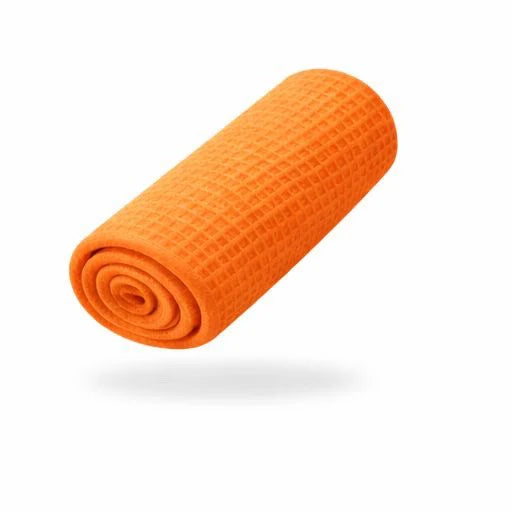 FibreKing Waffle Weave Glass Towels - Orange