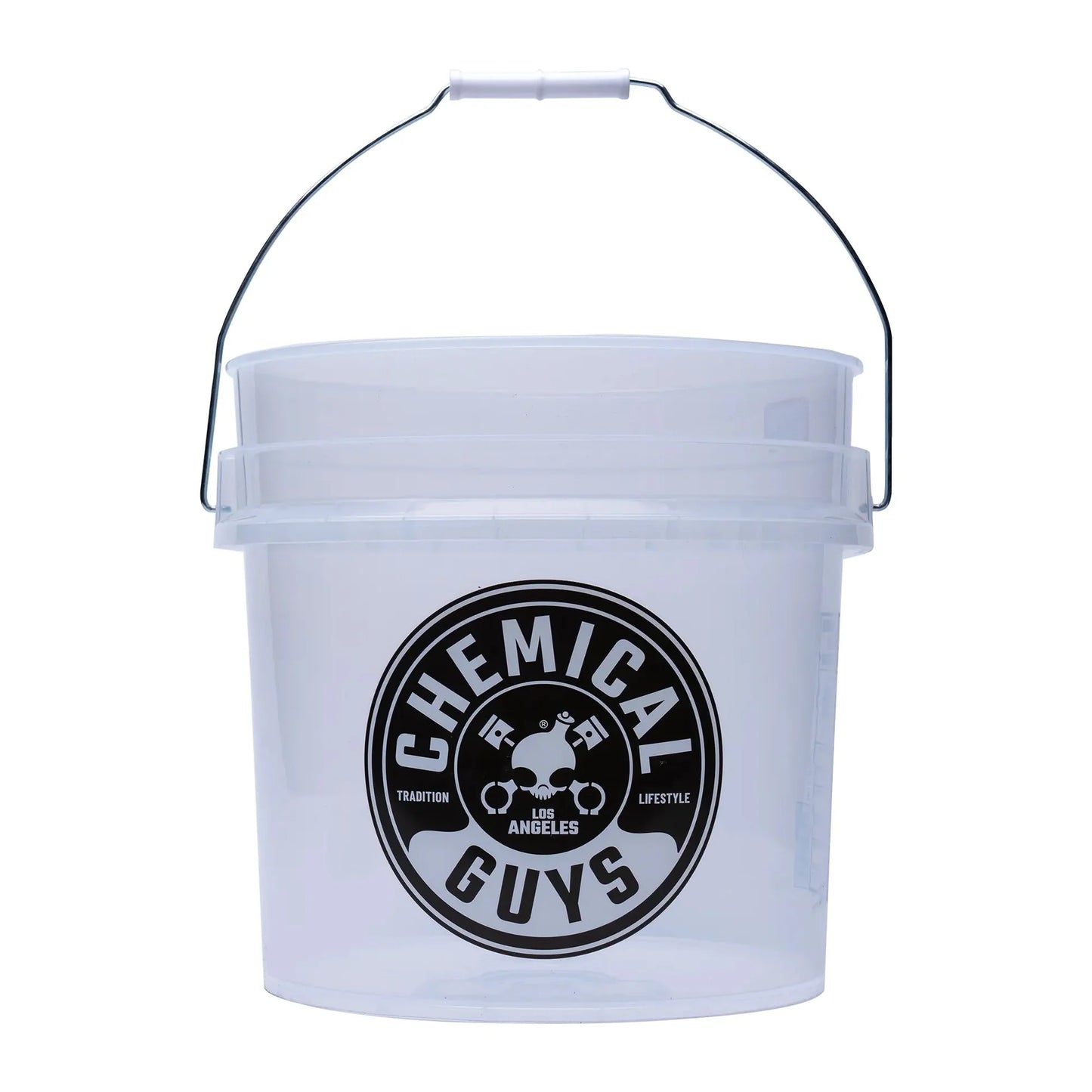 Chemical Guys HD Detailing Car Wash Bucket - Transparent White