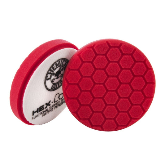 Chemical Guys RED HEX-LOGIC ULTRA LIGHT FINISHING PAD 5"